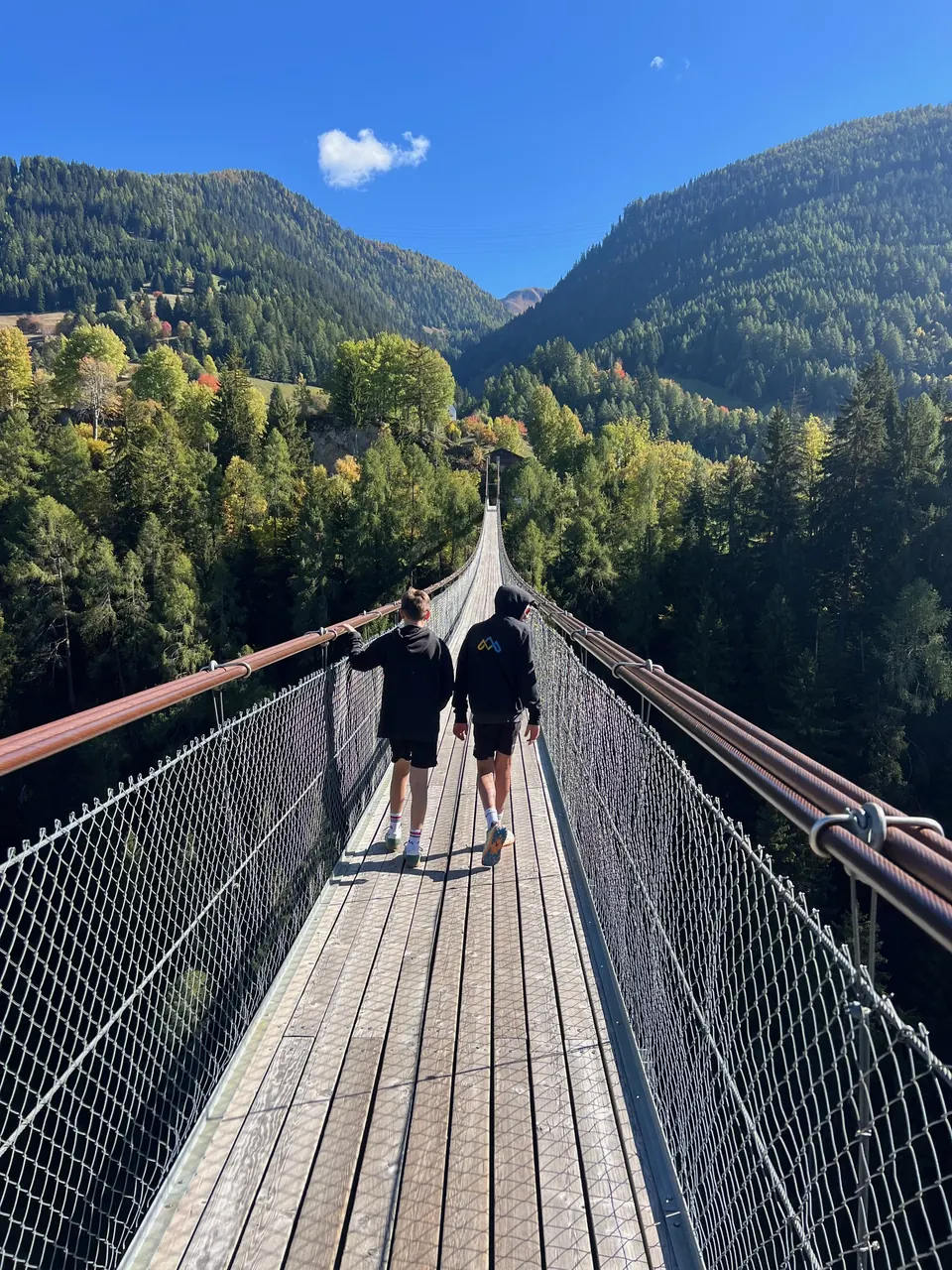 Hängebrücke bei Bellwald