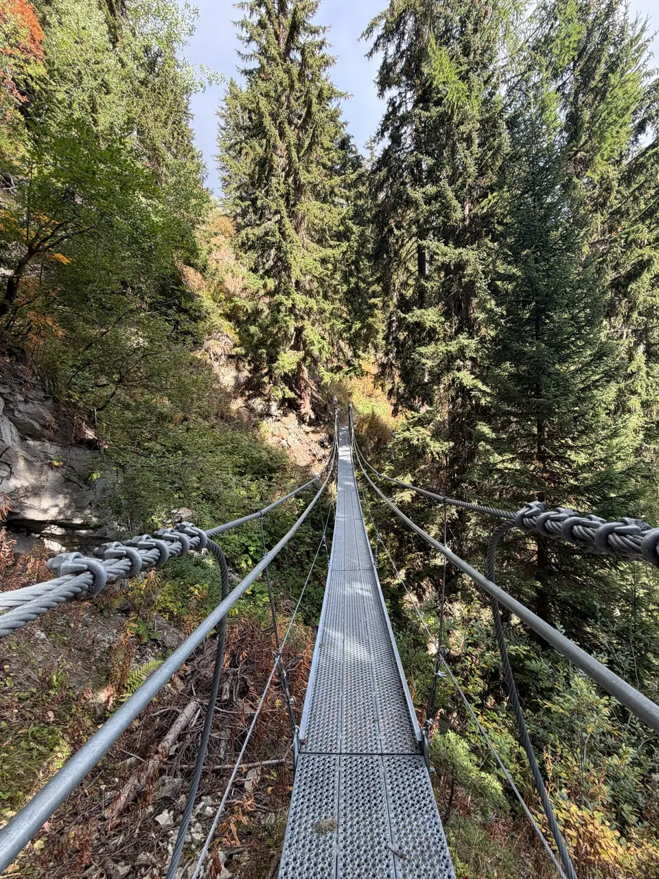 Hängebrücke bei Bellwald