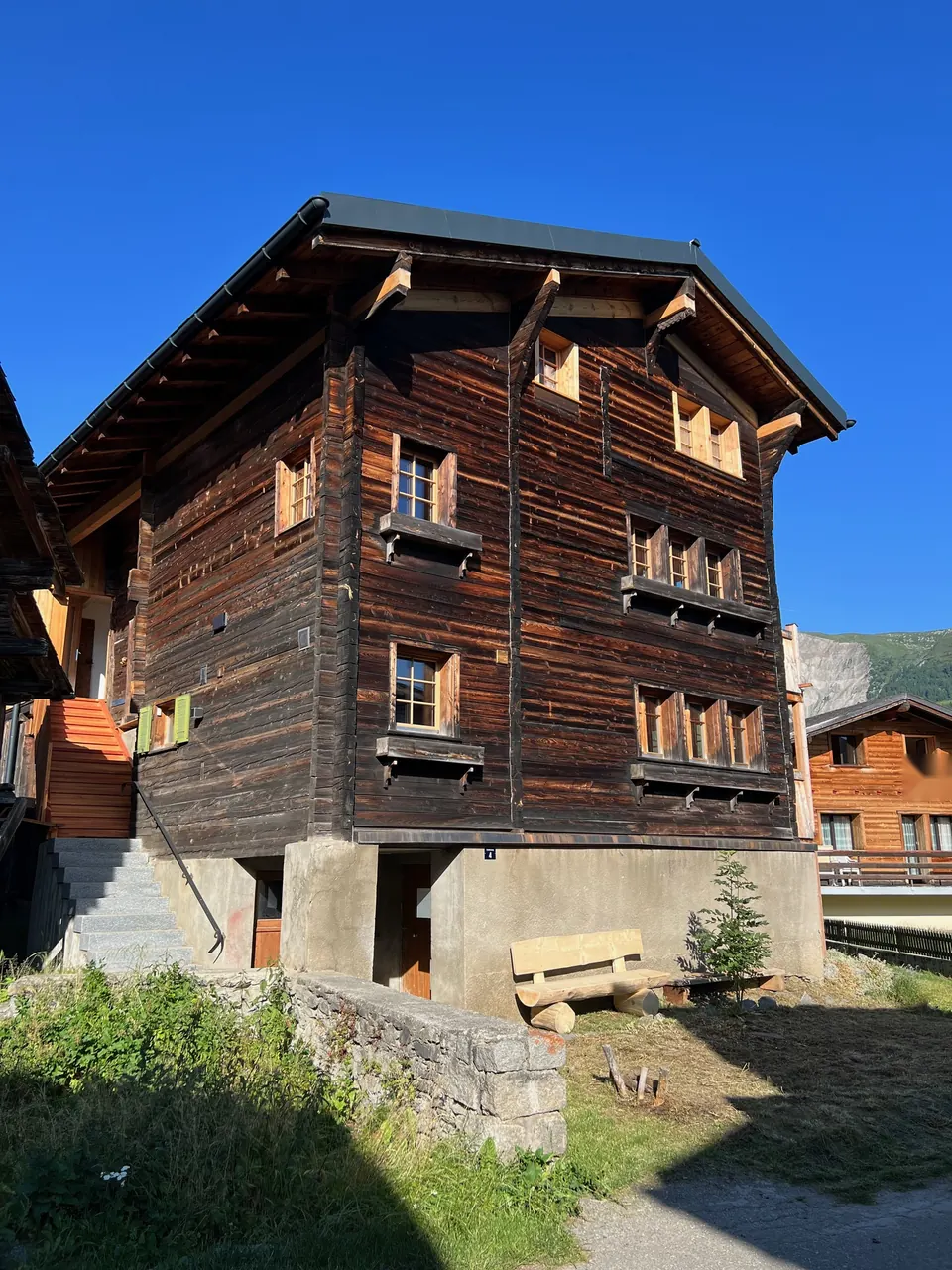 Die Steirufina im alten Dorfkern von Bellwald