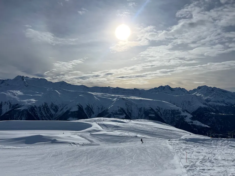 Piste im Skigebiet Bellwald